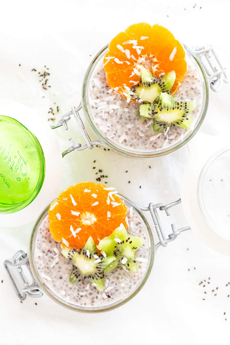 Coconut Chia Pudding - This easy, healthy and delicious pudding satisfies my cravings for a sweet desert while still being diabetes friendly.